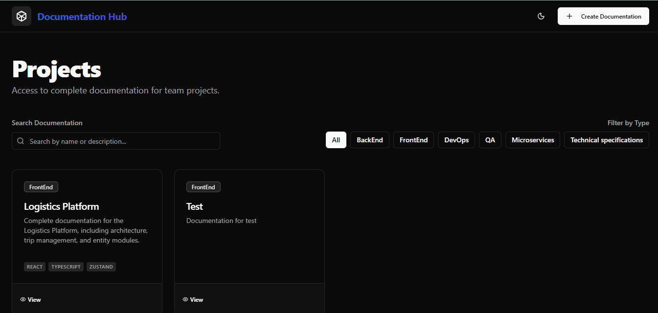 Documentation Hub